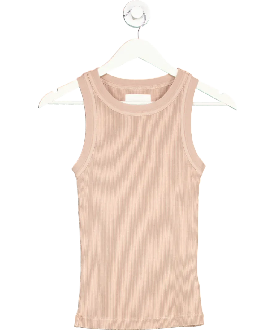 Citizens of Humanity Nude Isabel Ribbed Tank Top UK S