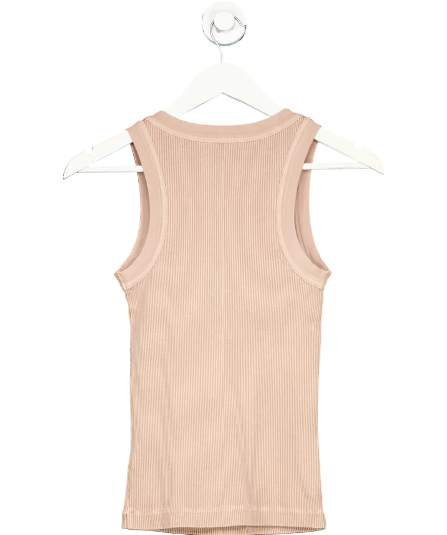 Citizens of Humanity Nude Isabel Ribbed Tank Top UK S