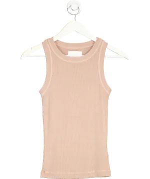 Citizens of Humanity Nude Isabel Ribbed Tank Top UK S