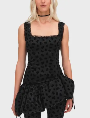 Claira Asymmetric Top - Black