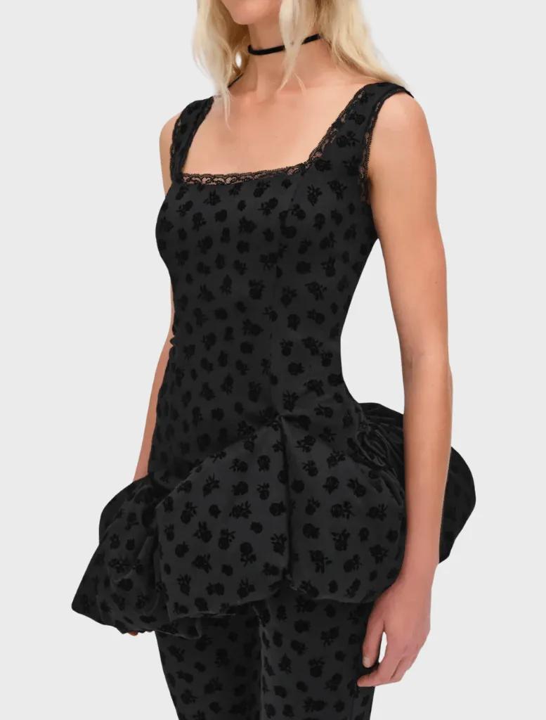 Claira Asymmetric Top - Black