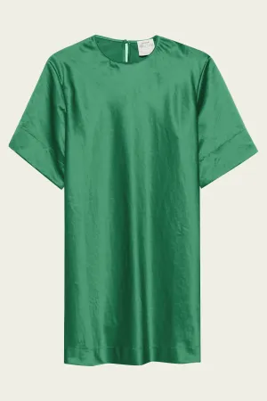 Contemporary Duchesse Tunic Dress in Malachite