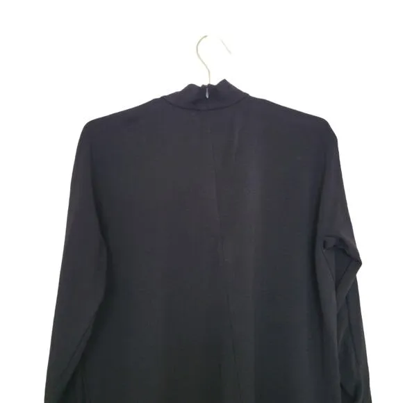 COS Collection of Style Tunic Top Sz Medium M Jersey Knit Black Turtle Neck