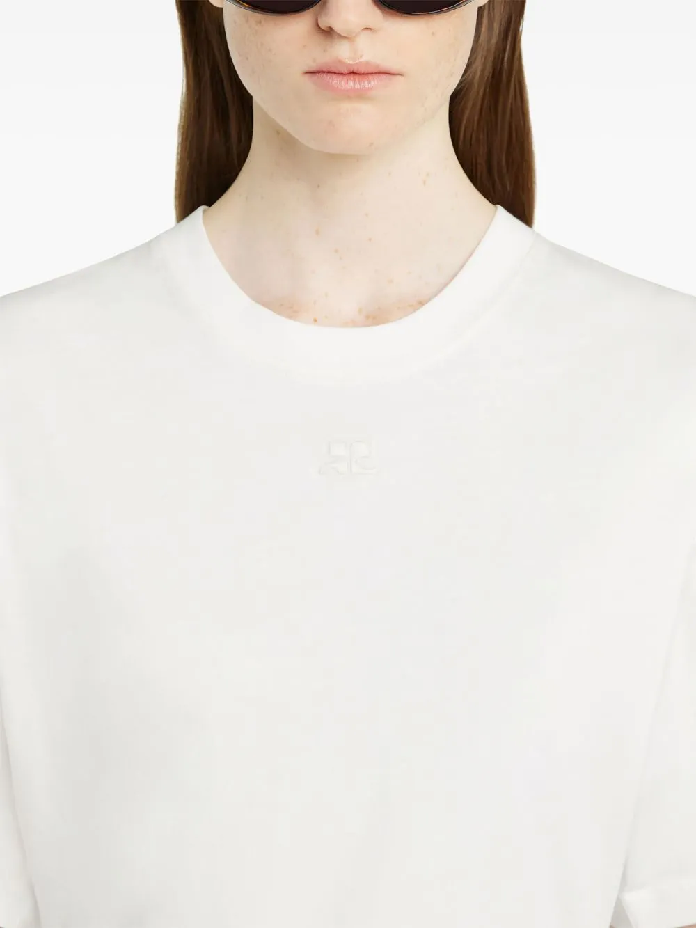 Cotton belted t-shirt