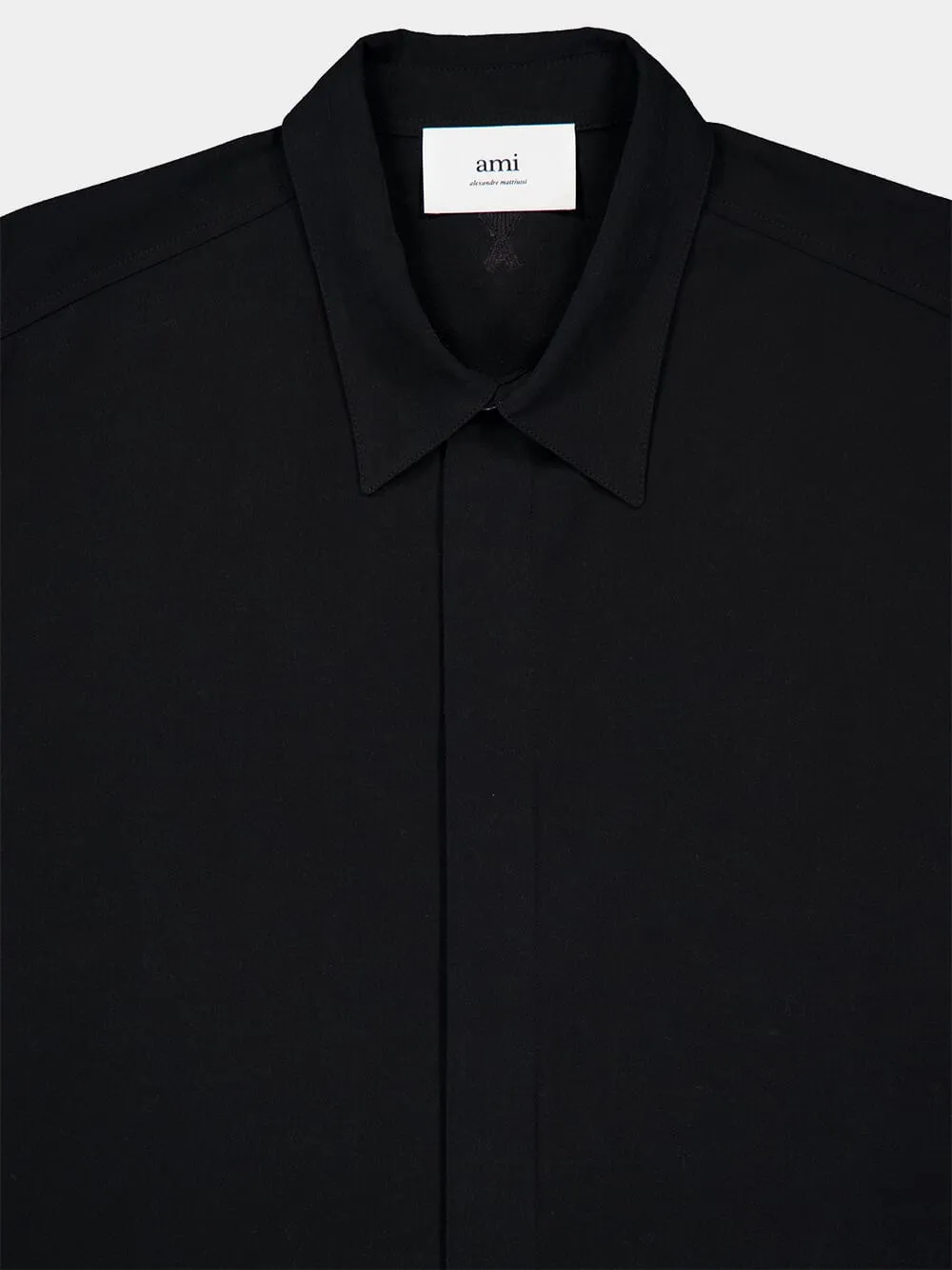 Cotton Crepe Drawstring Waist Shirt