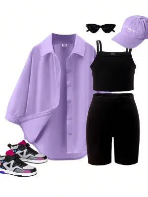 Cotton tank top|  Casual Long Sleeve Shirt, Jacket, Tank Top