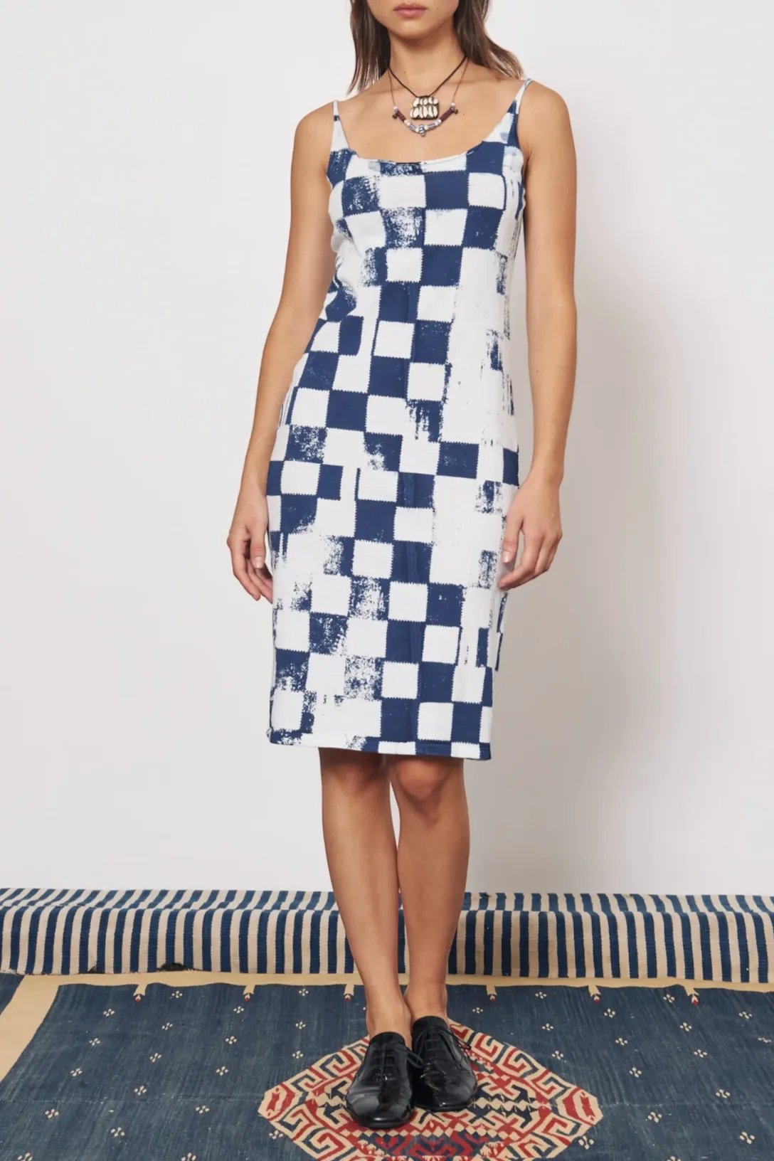 Dakar Tank Dress |  Ice Blue/Midnight