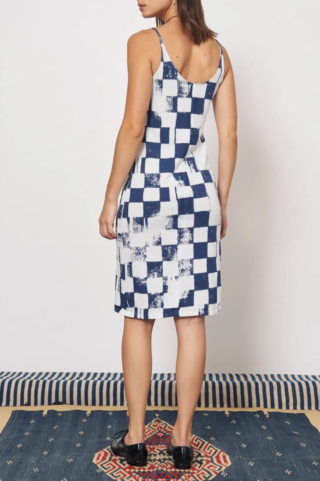 Dakar Tank Dress |  Ice Blue/Midnight