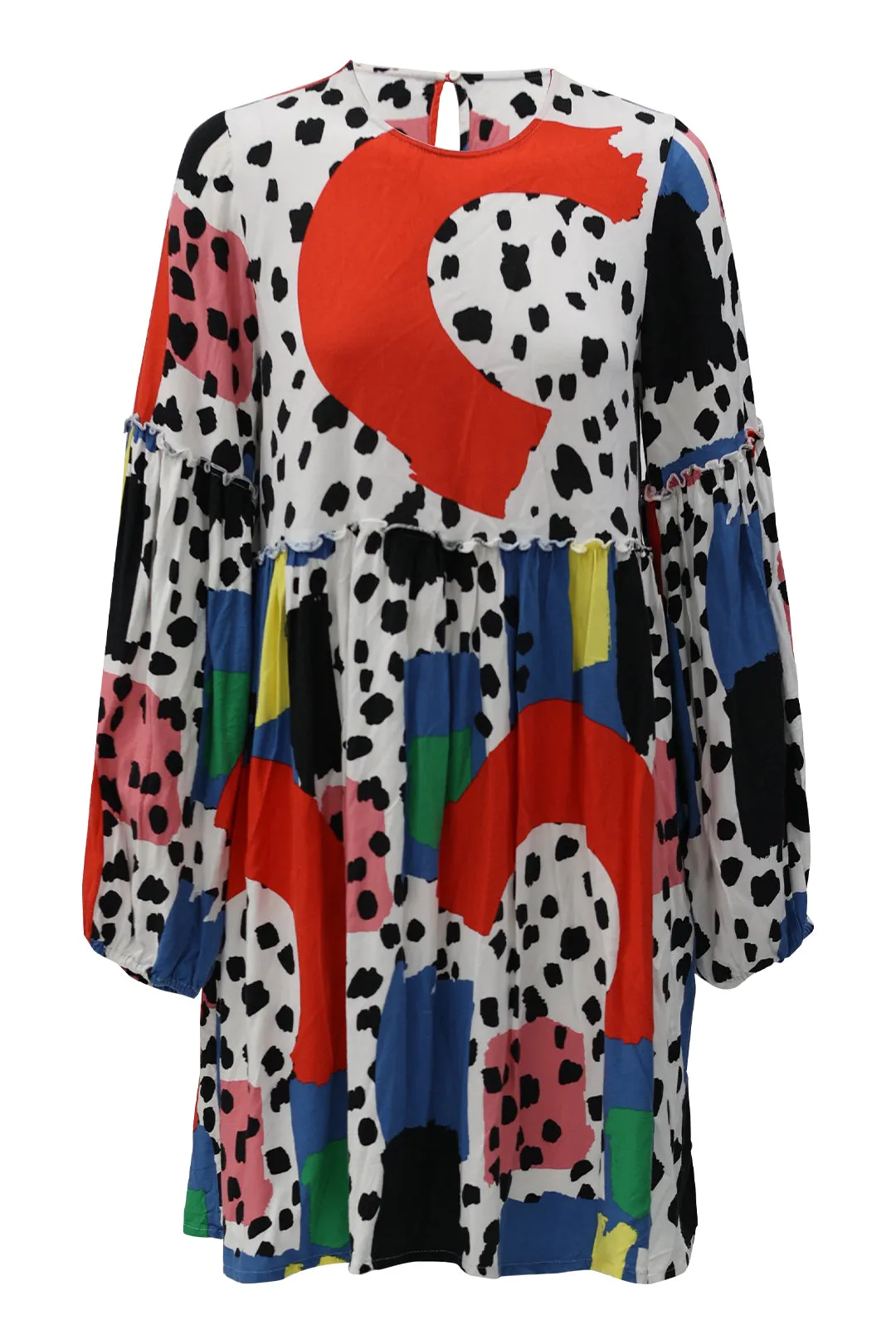 Dalmatian Abstract Shift Dress