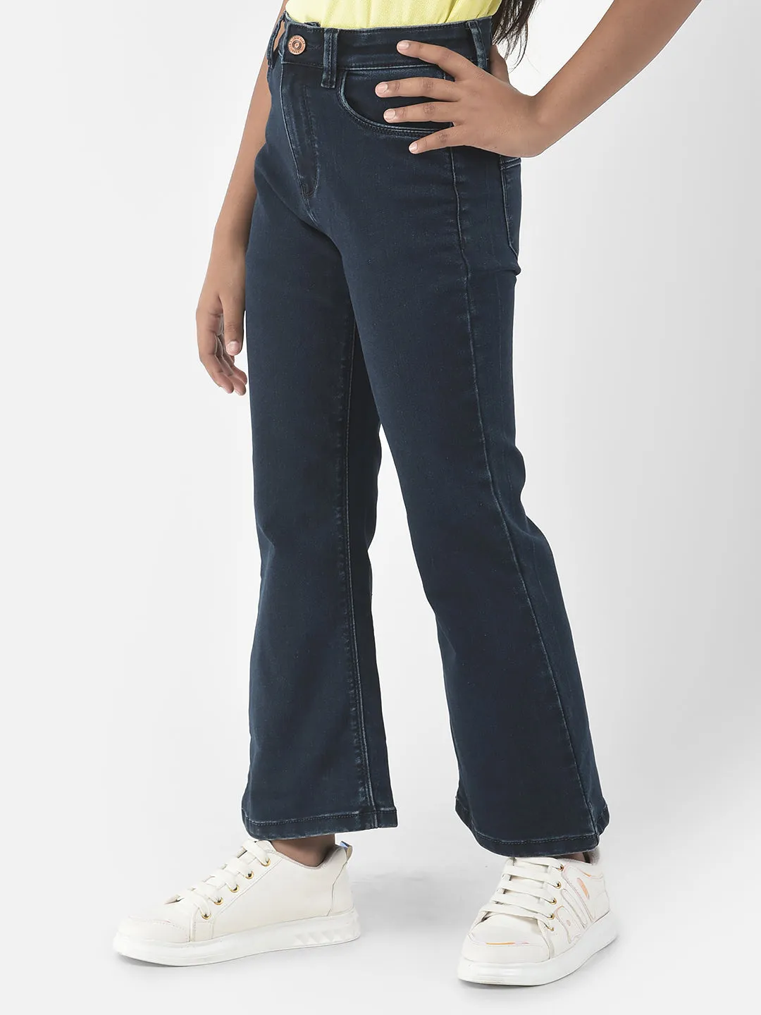 Dark Blue Boot Cut Jeans