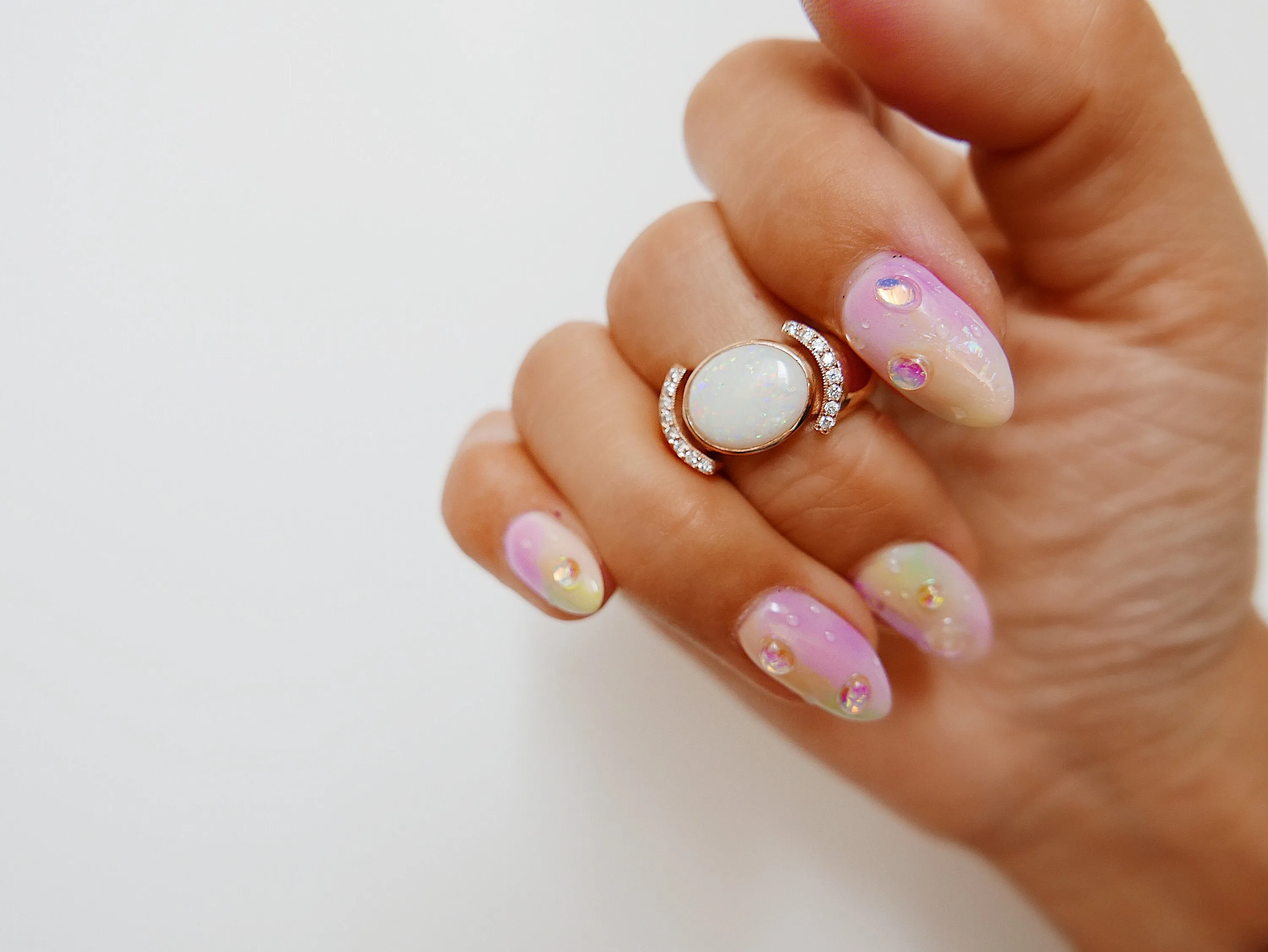 Dawne Opal & Diamond Ring