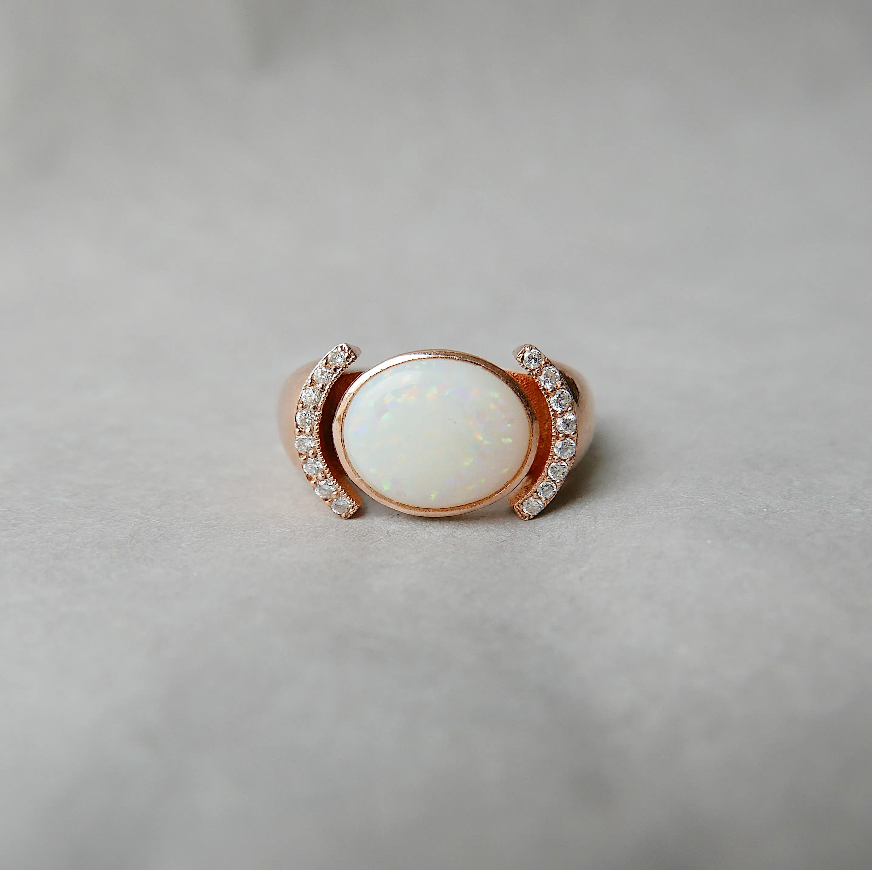 Dawne Opal & Diamond Ring