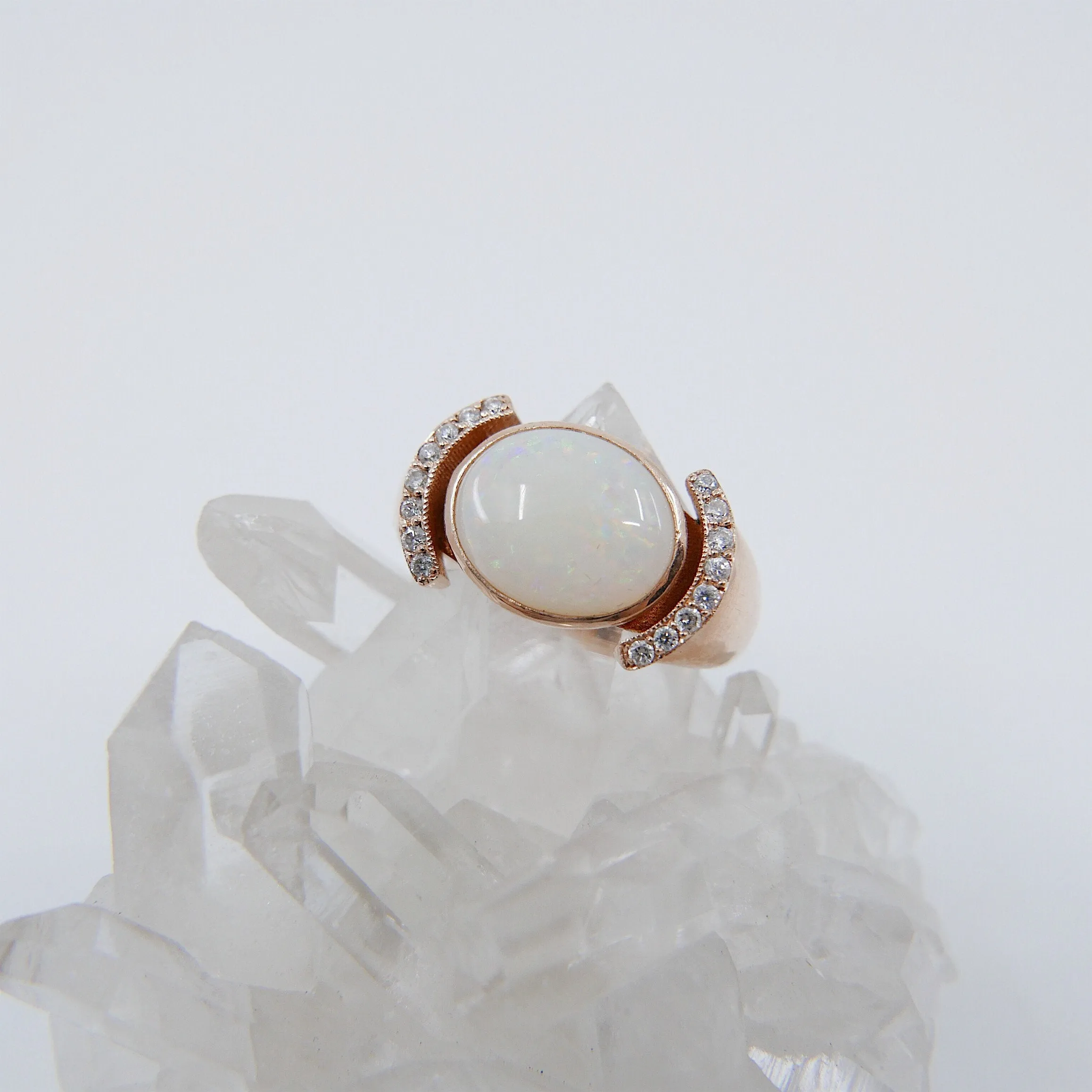 Dawne Opal & Diamond Ring