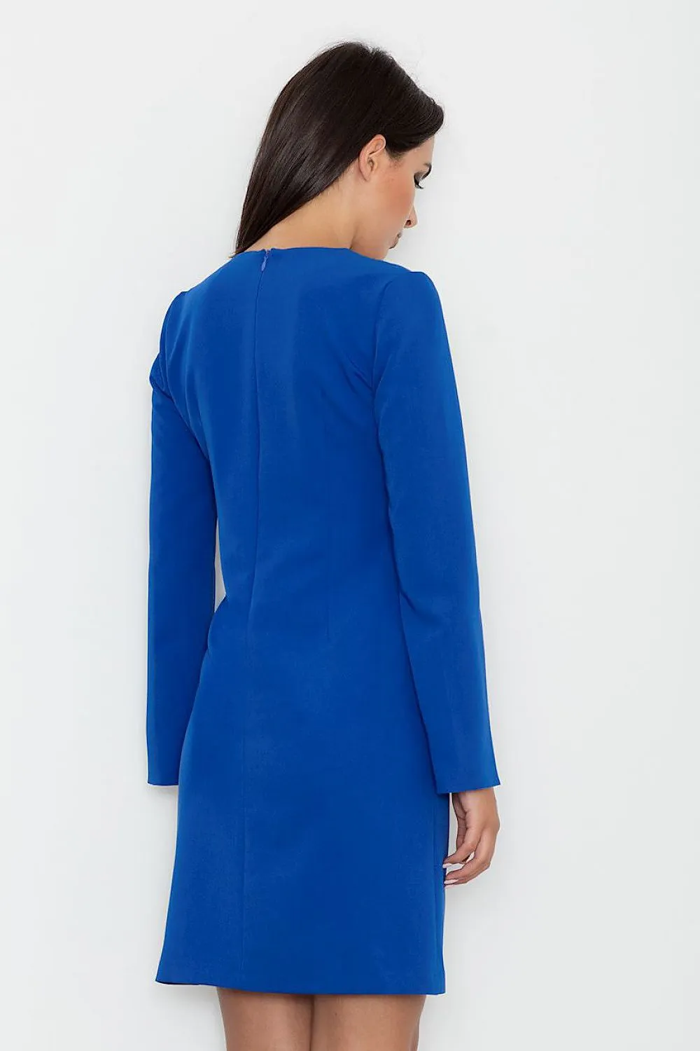 Day dress Polyester/Viscose Office Minimalist Split Sleeve Knee Length Dress