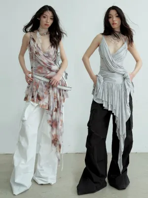 Deep V Peplum T Dress【s0000012112】