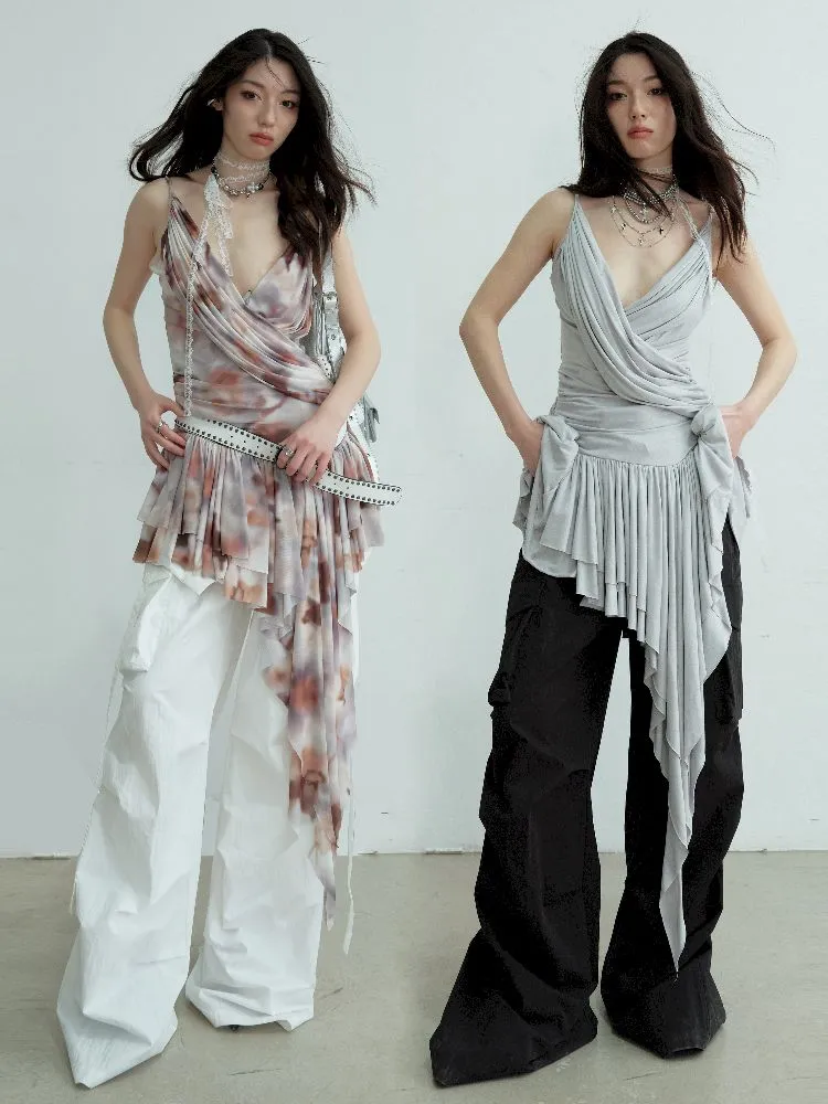 Deep V Peplum T Dress【s0000012112】
