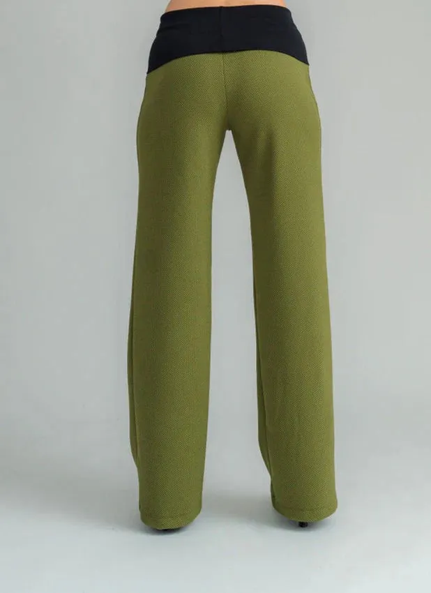 Dolly B Lounge Pant | Green Waffle | NES