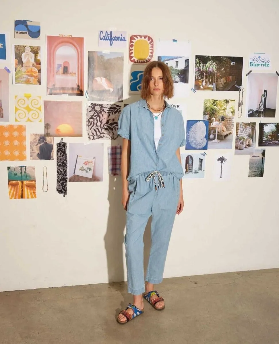 Draper Pant Dusty Blue