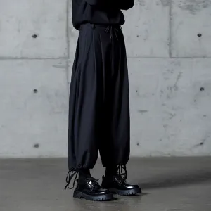 Drawstring Ankle Length Casual Trousers
