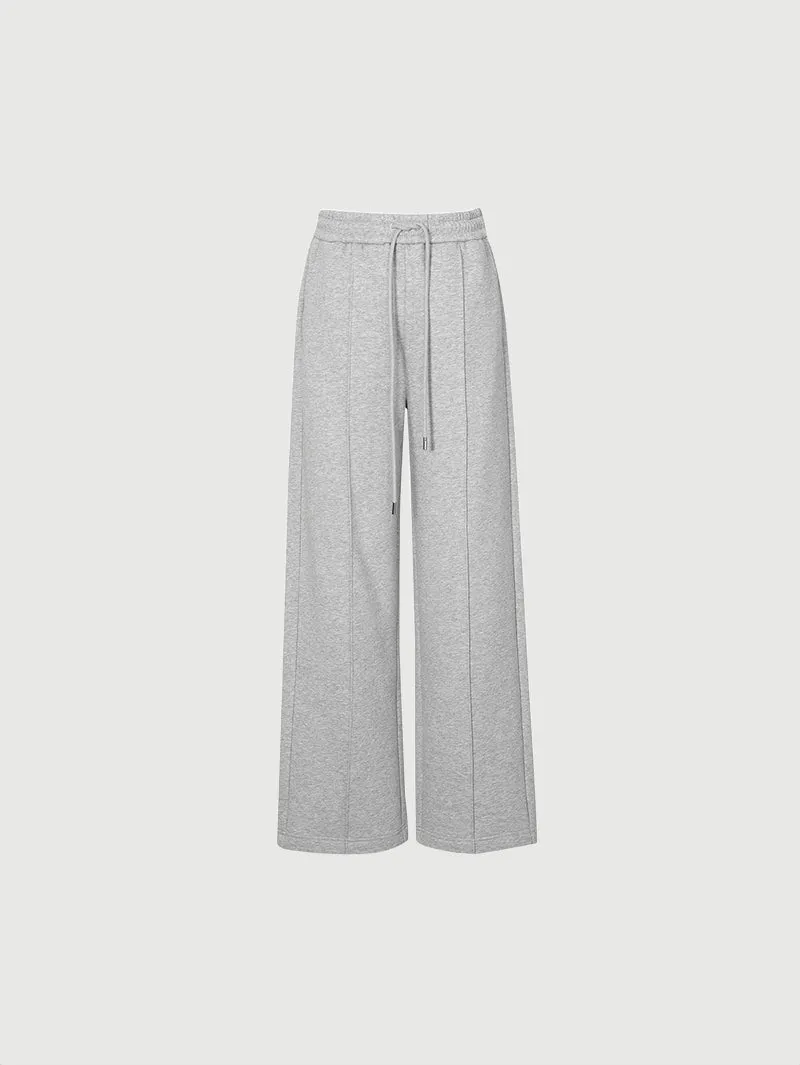 Drawstring Cotton Blend Pants