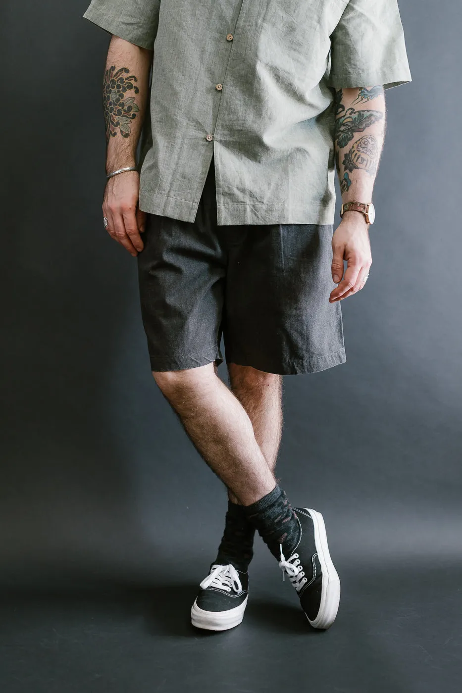 Drawstring Shorts HBT - Charcoal