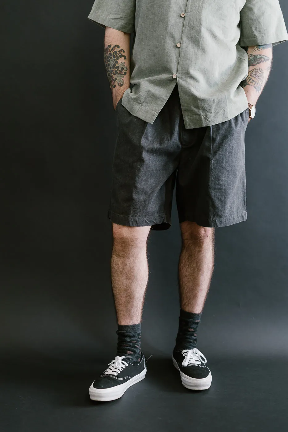 Drawstring Shorts HBT - Charcoal