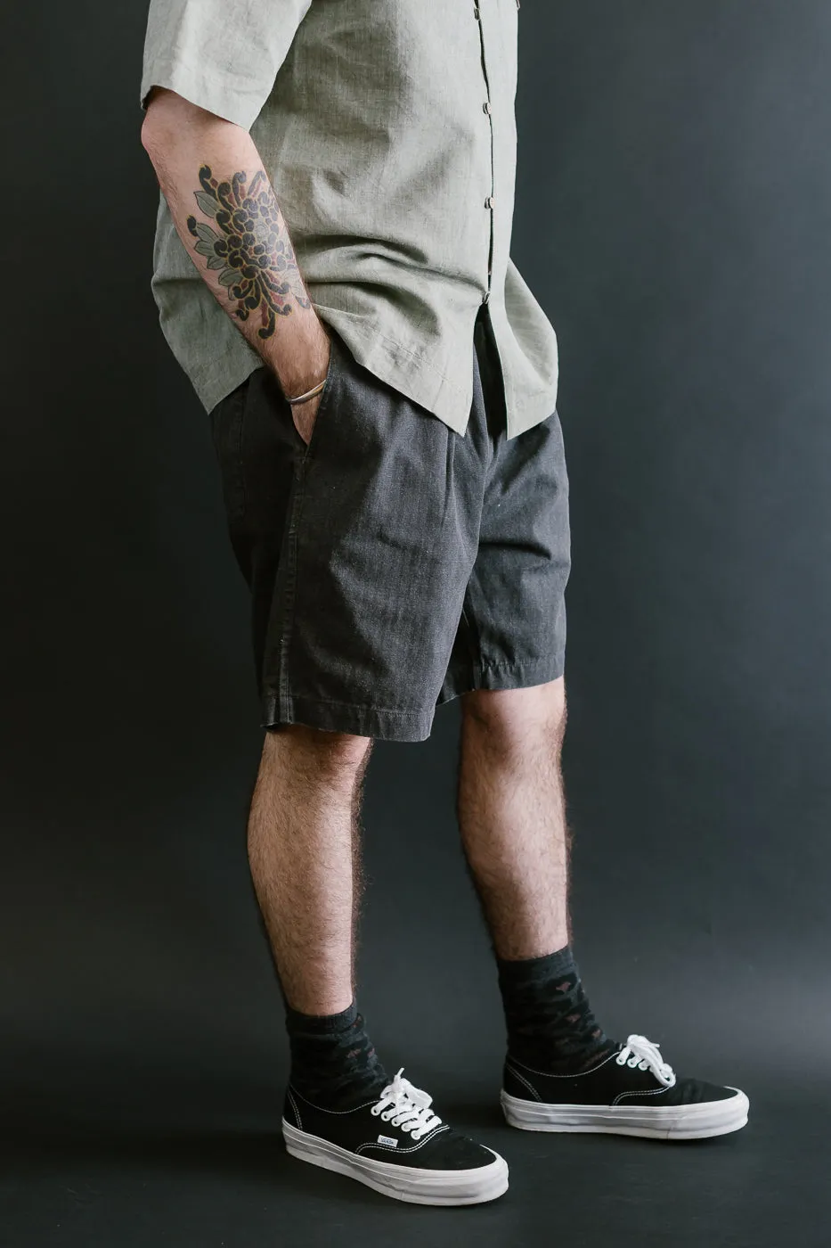 Drawstring Shorts HBT - Charcoal