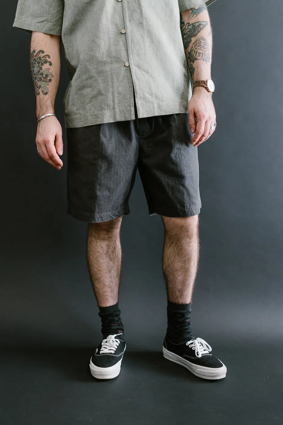 Drawstring Shorts HBT - Charcoal