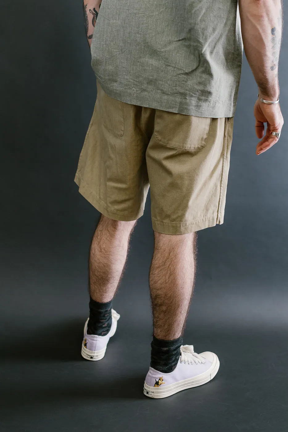 Drawstring Shorts HBT - Sand