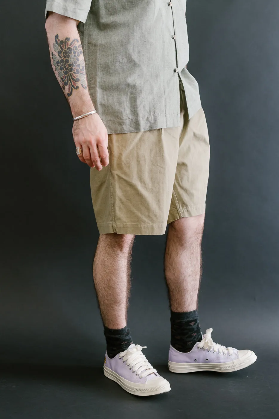 Drawstring Shorts HBT - Sand