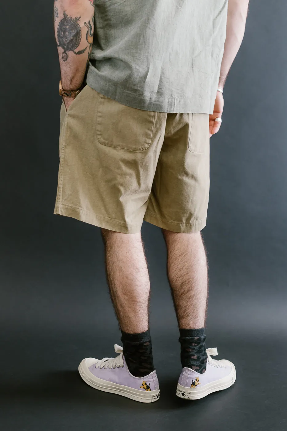 Drawstring Shorts HBT - Sand