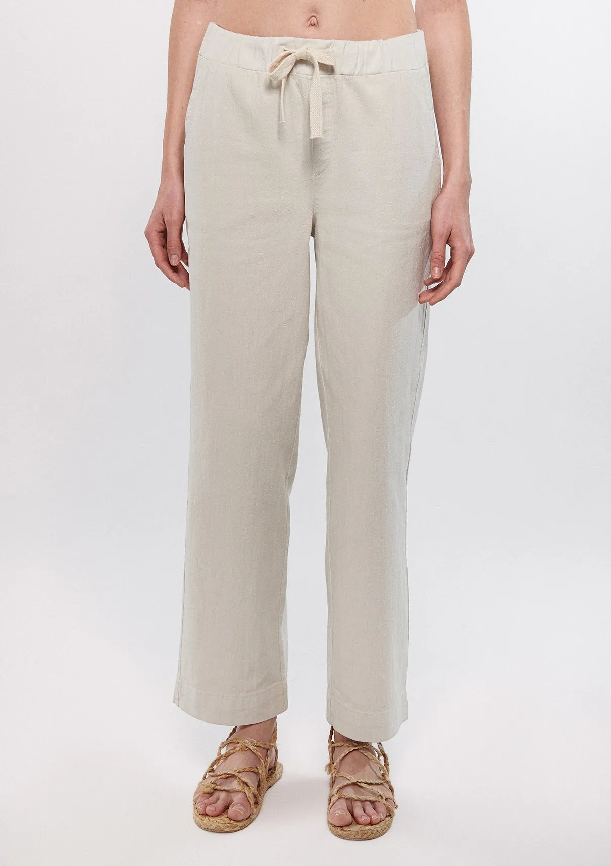 Drawstring Waist Bron Pants