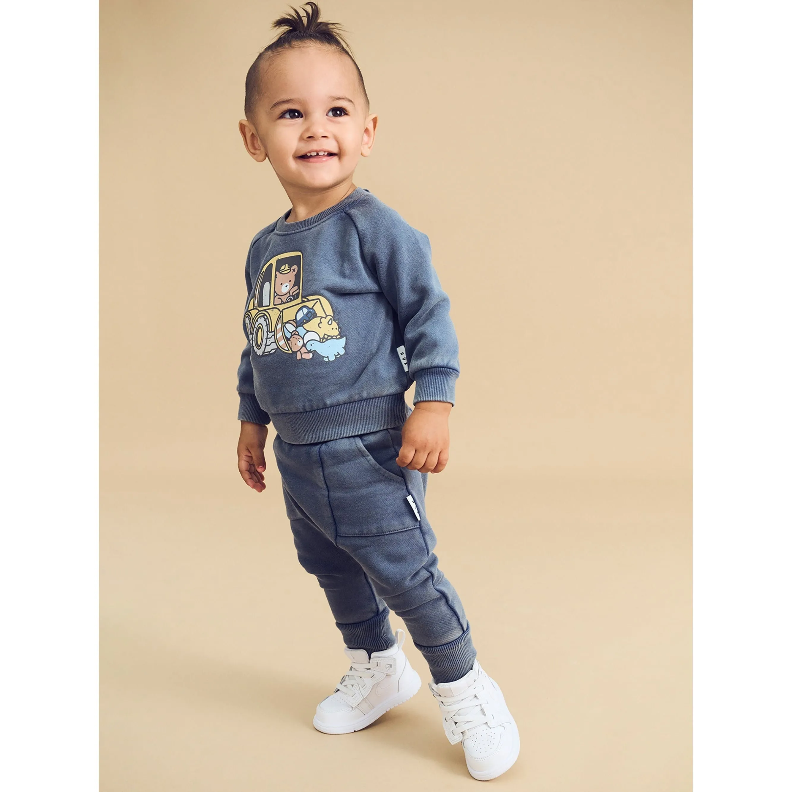 Drop Crotch Pant Washed Navy
