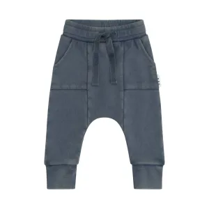 Drop Crotch Pant Washed Navy