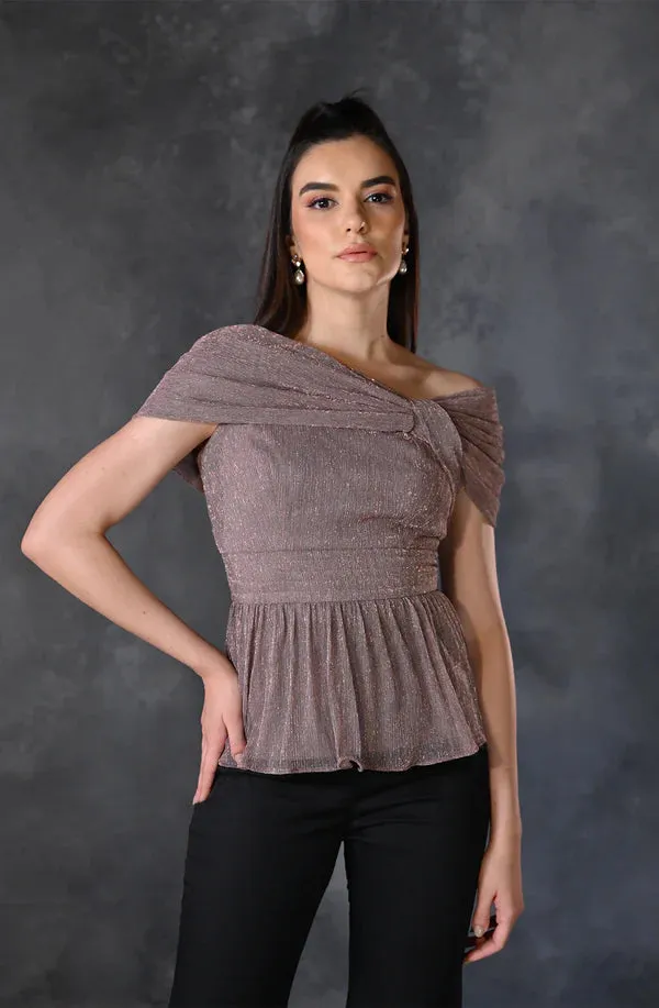 Dusty Pink Drape Top