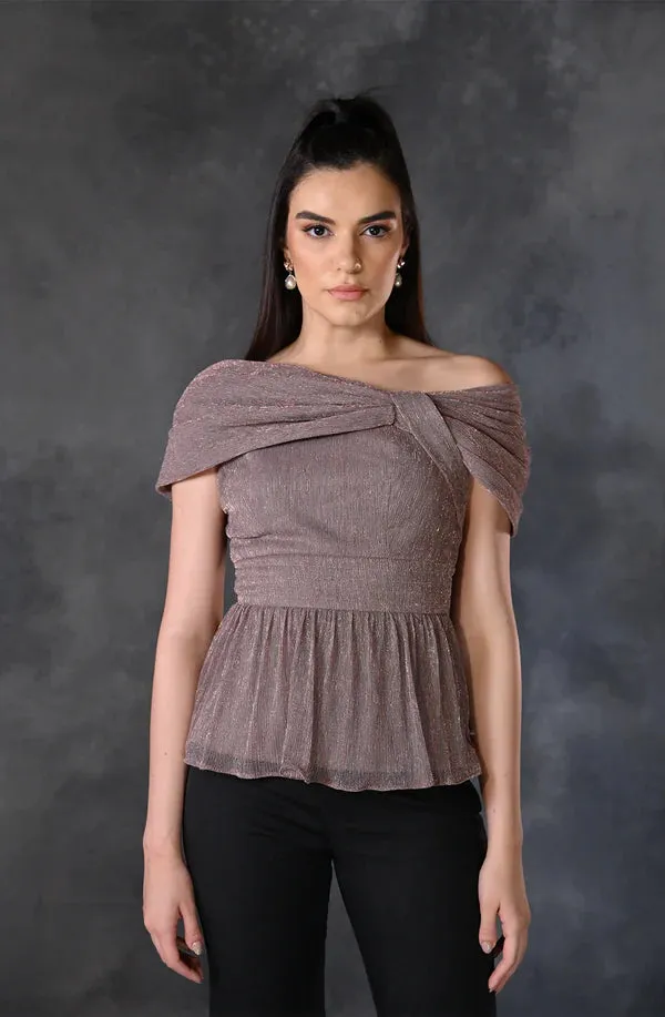 Dusty Pink Drape Top