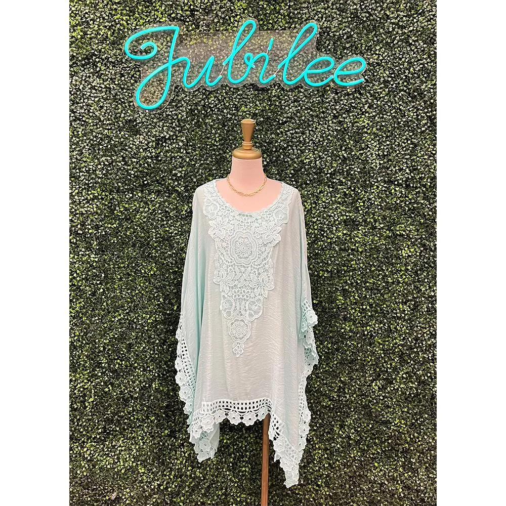 Effie Tunic in Aqua