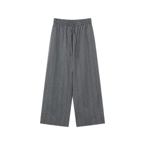 Elastic Drawstring Floor-Length Pants