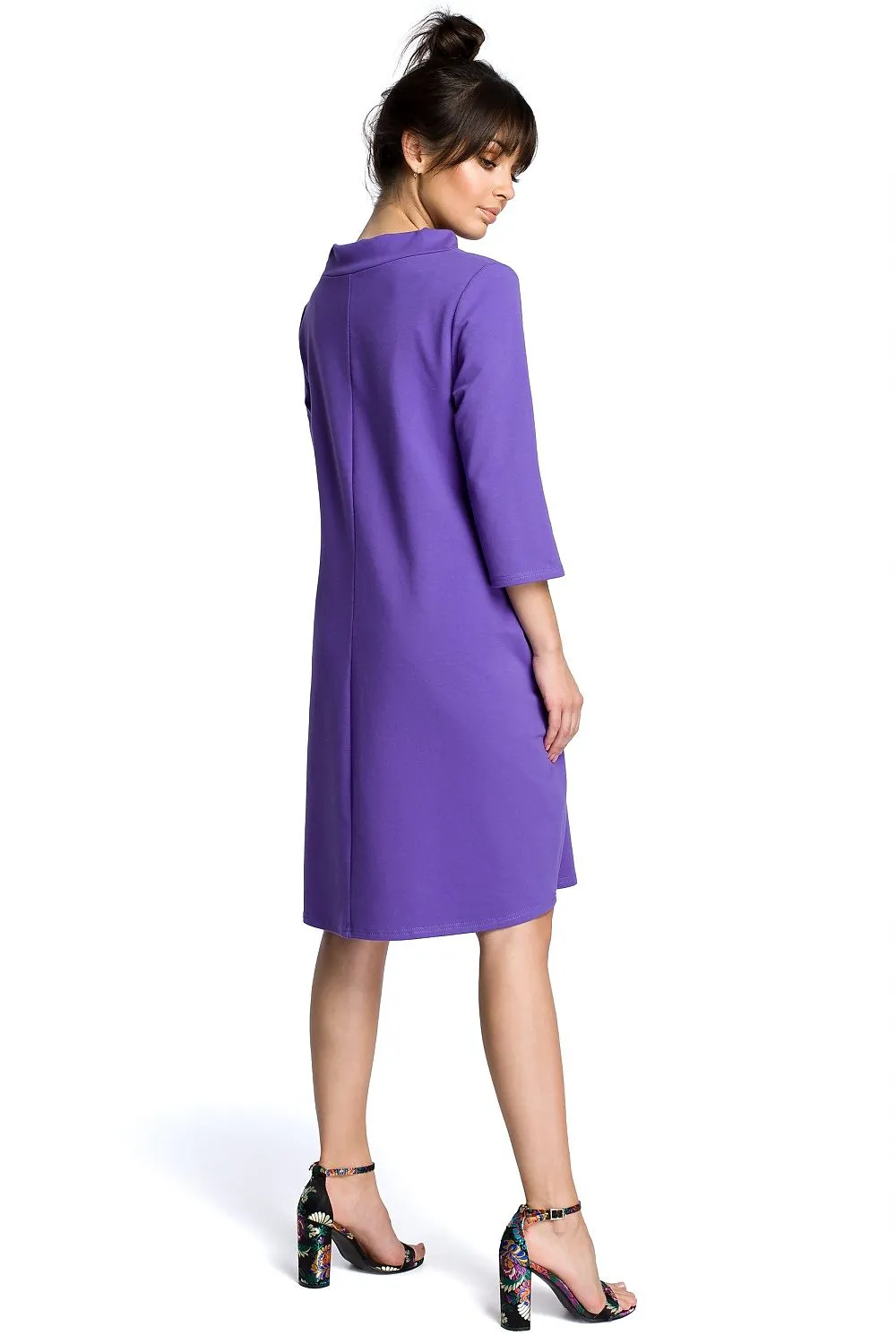 Elegant Tie-Neck A-Line Dress