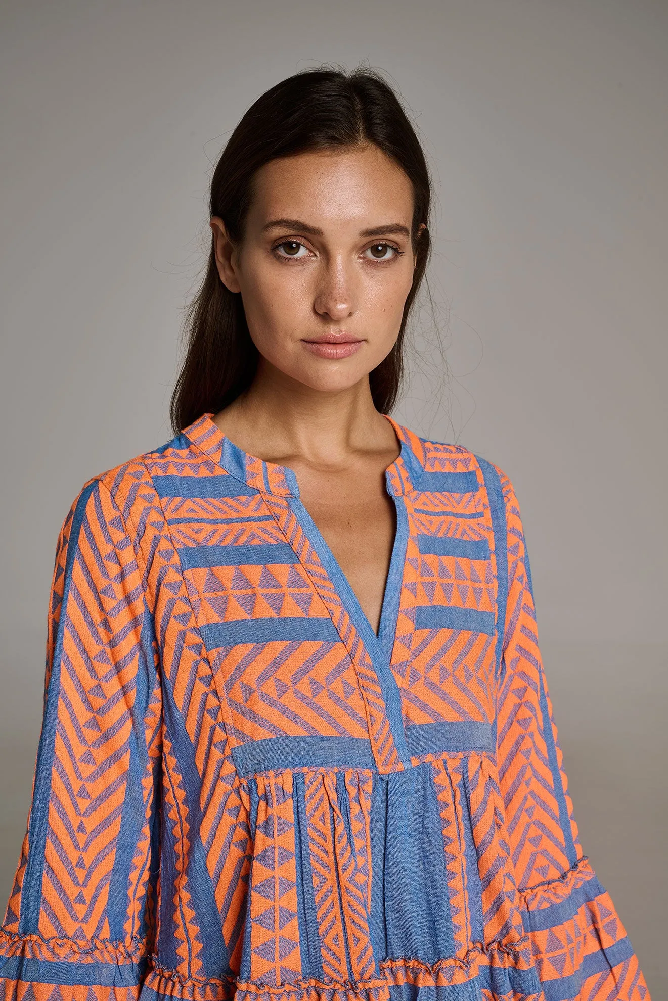 ELLA - ORANGE/BLUE