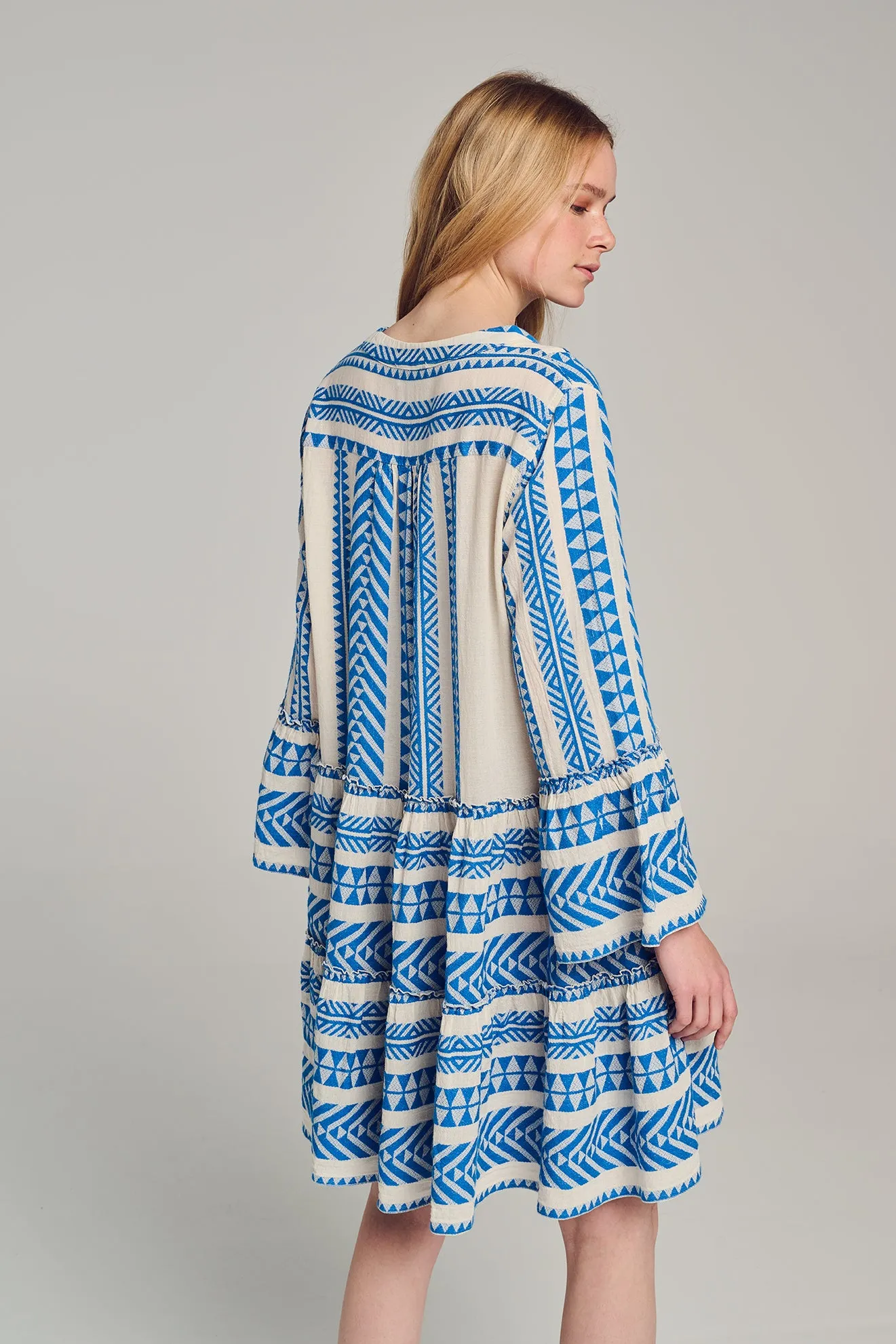 ELLA SHORT - BLUE/OFFWHITE