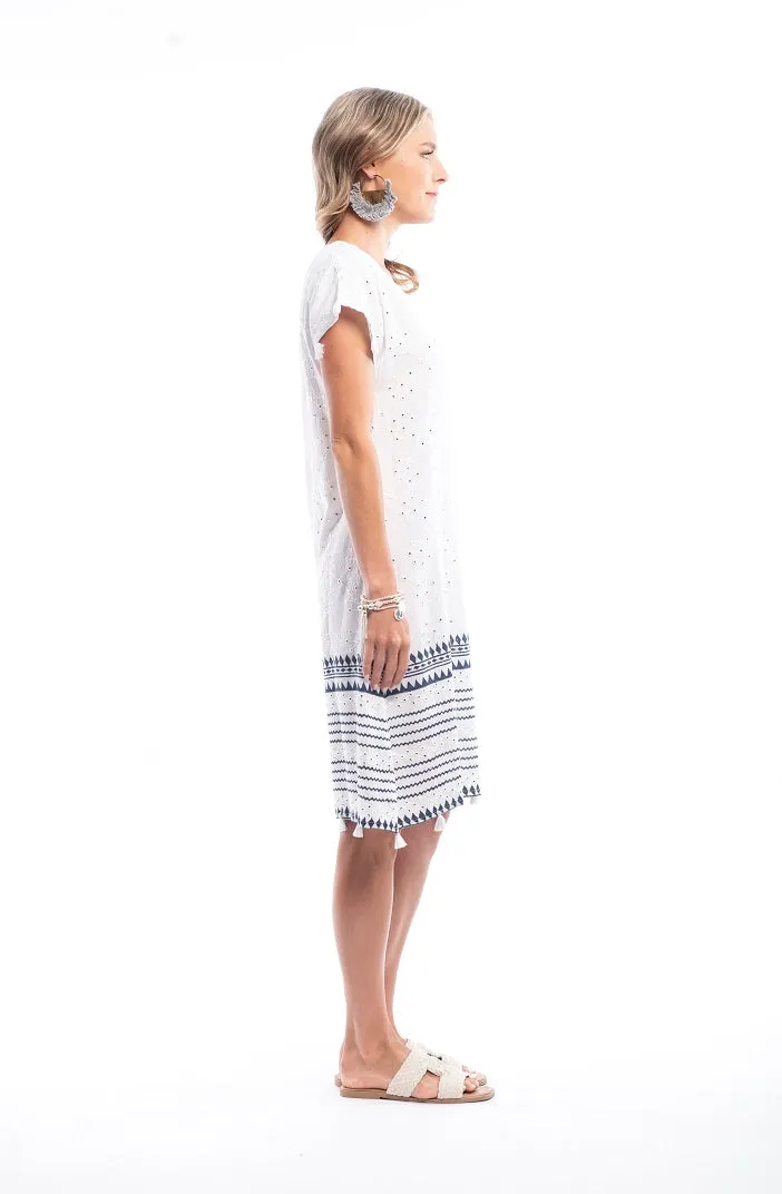 Escape Nur V White Shift Dress
