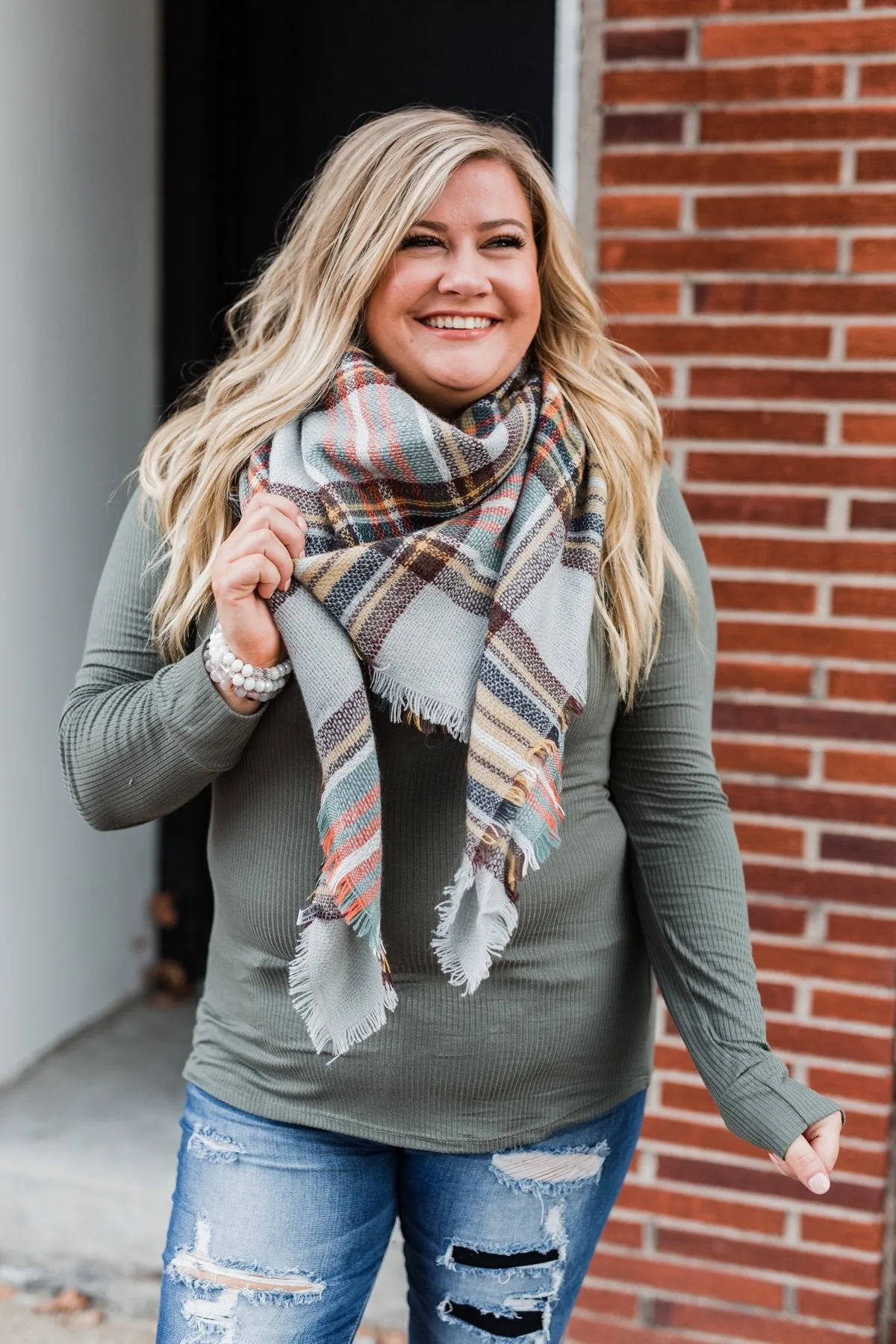 Essential 5-Button Henley Top- Sage