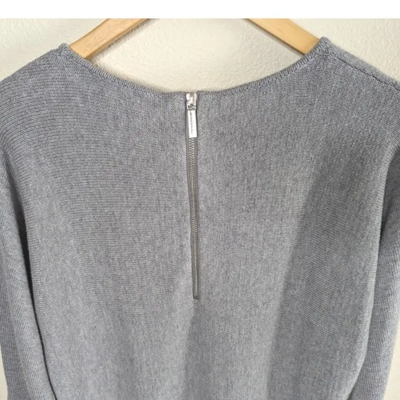 EUC Michael Kors Tunic Sweater Pearl Heather Cotton Minimalist Size Medium