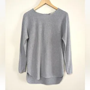 EUC Michael Kors Tunic Sweater Pearl Heather Cotton Minimalist Size Medium