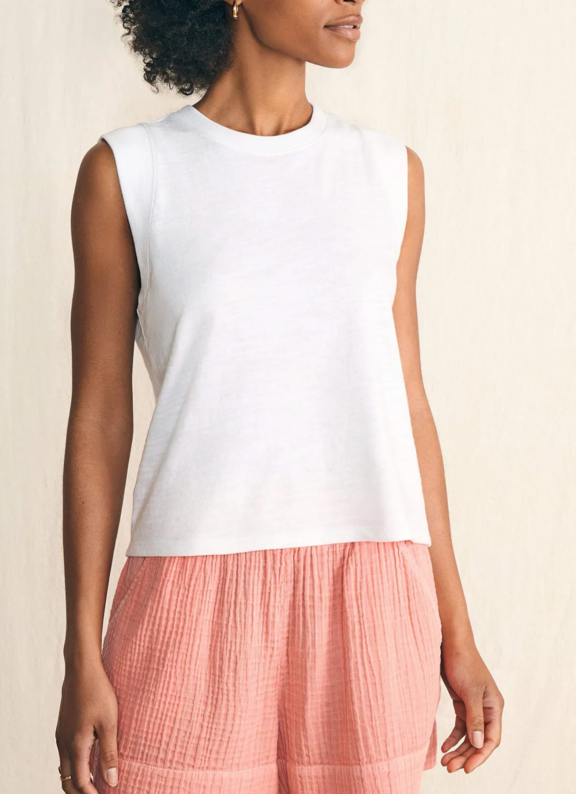 FAHERTY SUNWASHED SLUB MUSCLE TANK