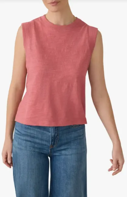 FAHERTY SUNWASHED SLUB MUSCLE TANK