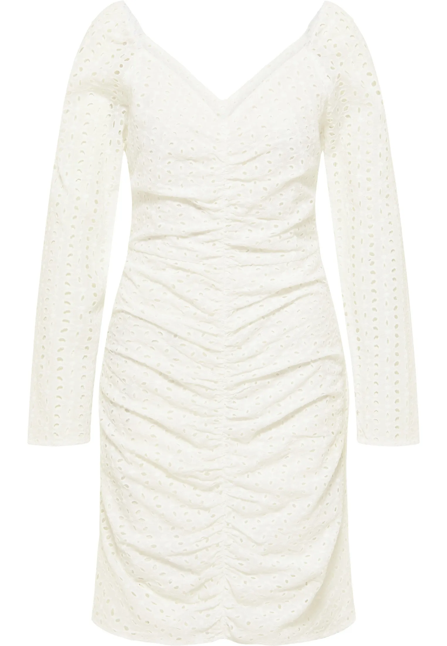 faina Women's Dress With Broderie Anglaise