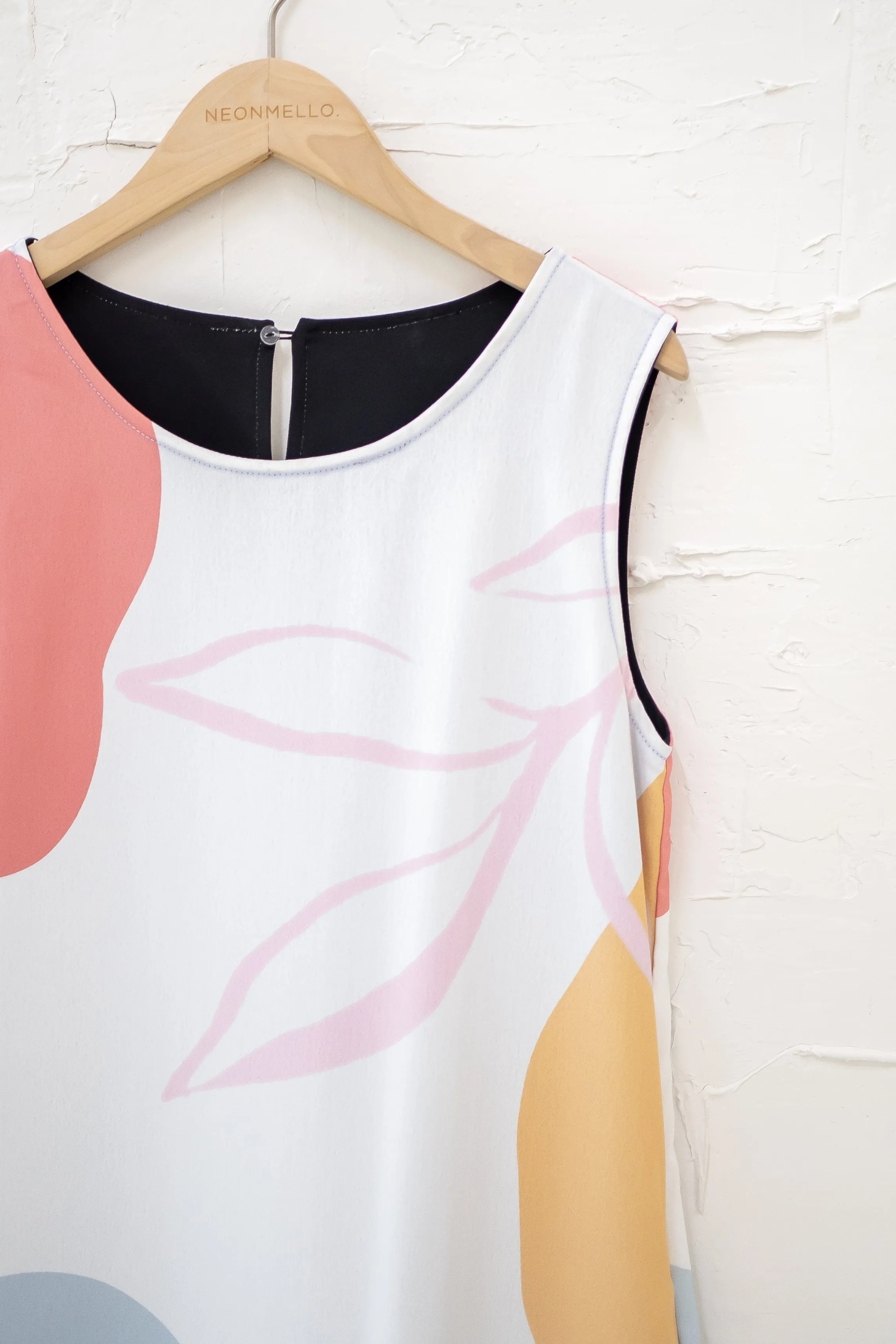 (FIRE DEAL) *COLOUR RUN* KARINA REVERSIBLE SHIFT DRESS IN WHITE