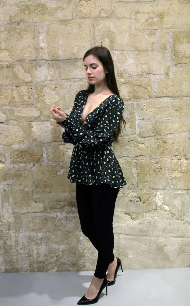 FLARED BLOUSE
